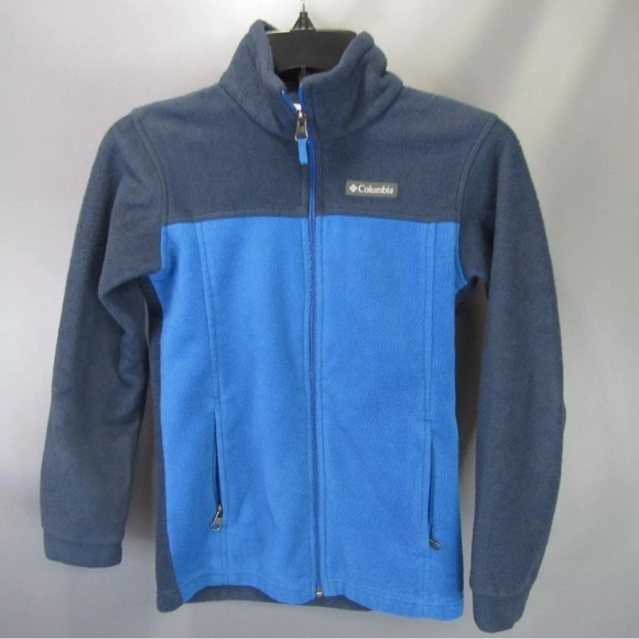 Columbia Blue and Gray Fleece Jacket - Picture 1 of 5